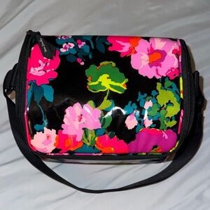 Vera Bradley Floral Black Women's Insulated Lunch Bag